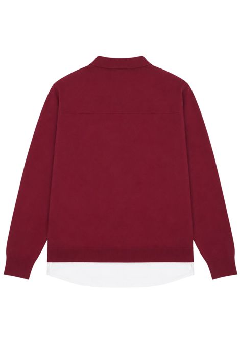 Maglia bambino bordeau in lana Paolo Pecora | PP4086/ANBORDEAU